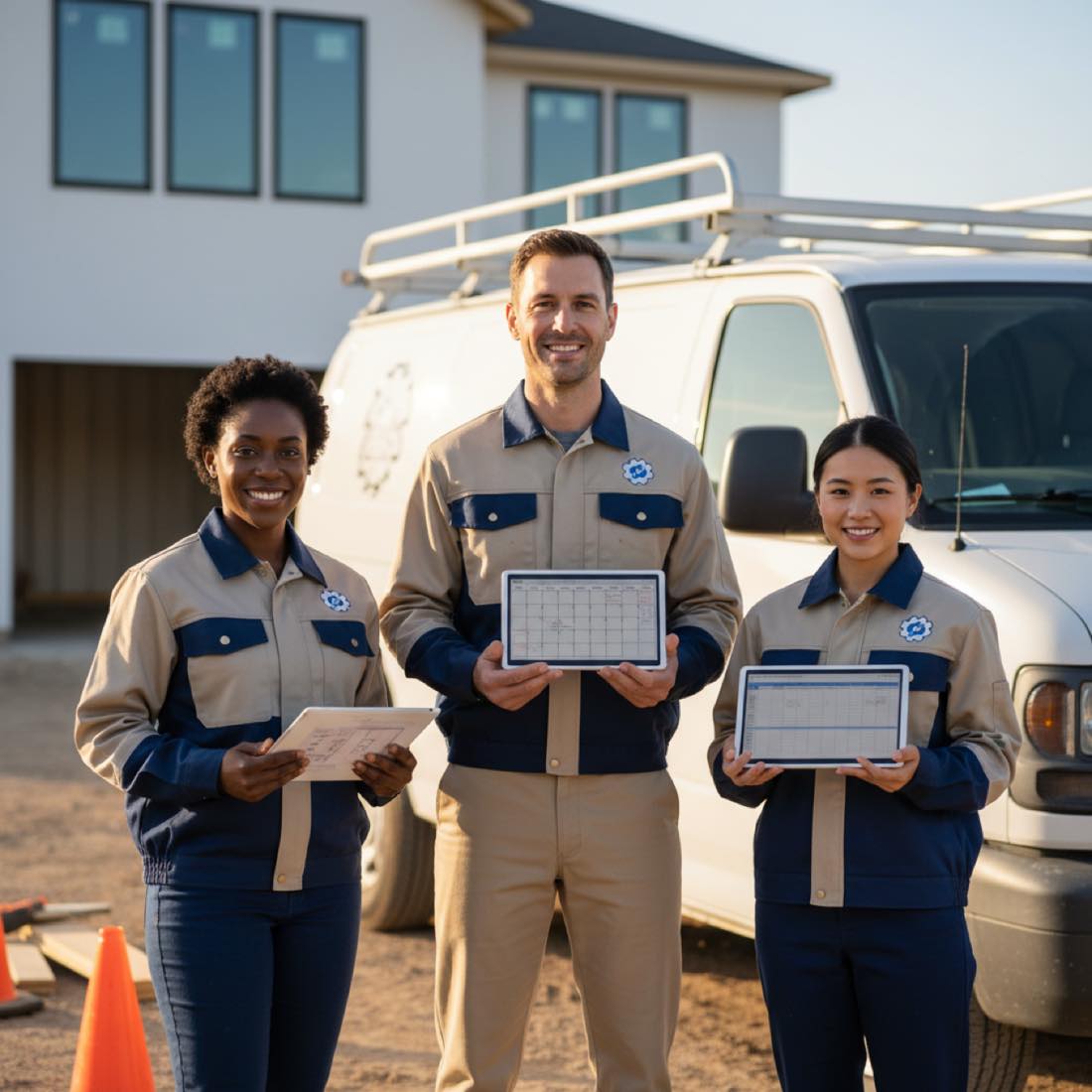 A team of local contractors